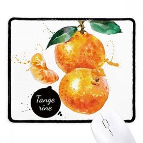 Dıythinker Mandalina Meyvesi Lezzetli Sağlıklı Suluboya Kaymaz Siyah Başlıklı Kenarlar Mouse Pad