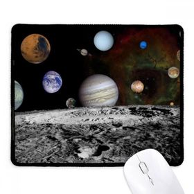 Dıythinker Many Planets Dark Universe Kaymaz Siyah Başlıklı Kenarlar Mouse Pad