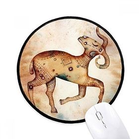 Dıythinker Mart Nisan Koç Takımyıldızı Zodyak Yuvarlak Kaymaz Mouse Pad