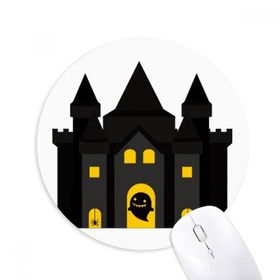 Dıythinker Masal Kalesi Renkli İllüstrasyon Baskılı Yuvarlak Kaymaz Kauçuk Mouse Pad