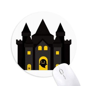 Dıythinker Masal Kalesi Renkli İllüstrasyon Baskılı Yuvarlak Kaymaz Kauçuk Mouse Pad