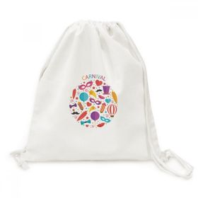 Dıythinker Maske Fiyonk Balon Brezilya Karnaval Kanvas İpli Sırt Çantası