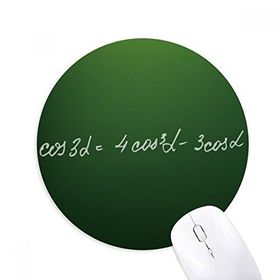 Dıythinker Matematik Kowledge Cosine Formula Baskılı Yuvarlak Kaymaz Kauçuk Mouse Pad
