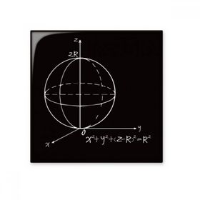 Dıythinker Matematik Kowledge Küre Denklemi 15x15 cm Seramik Karo