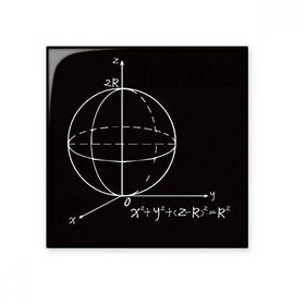 Dıythinker Matematik Kowledge Küre Denklemi 15x15 cm Seramik Karo