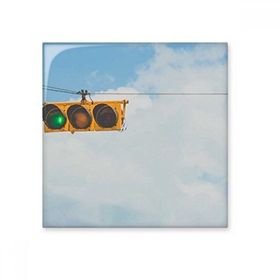 Dıythinker Mavi Beyaz Gökyüzü Kırmızı Yeşil 15x15 cm Seramik Karo