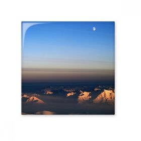 Dıythinker Mavi Gökyüzü Kum Muhteşem Doğal Manzara İllüstrasyonu 10x10 cm Seramik Karo