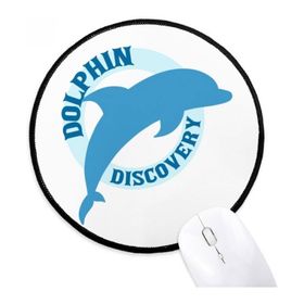 Dıythinker Mavi Okyanus Akıcı Yunus Desen Yuvarlak Kaymaz Mouse Pad