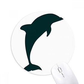 Dıythinker Mavi Okyanus Dosyası Dostu Yunus Baskılı Yuvarlak Kaymaz Kauçuk Mouse Pad