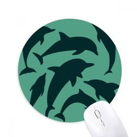 Dıythinker Mavi Okyanus Köpekbalığı Biyolojisi Baskılı Yuvarlak Kaymaz Kauçuk Mouse Pad
