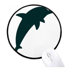 Dıythinker Mavi Okyanus Streamline Sevimli Yunus Yuvarlak Kaymaz Mouse Pad