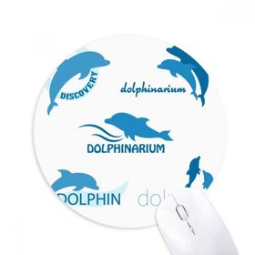 Dıythinker Mavi Okyanus Yunus Biyoloji Baskılı Yuvarlak Kaymaz Kauçuk Mouse Pad