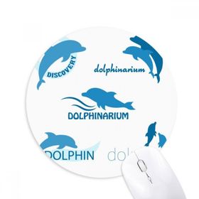 Dıythinker Mavi Okyanus Yunus Biyoloji Baskılı Yuvarlak Kaymaz Kauçuk Mouse Pad