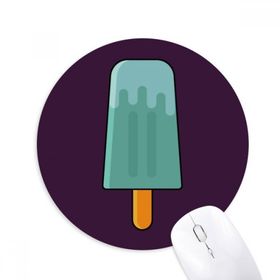 Dıythinker Mavi Yeşil Popsicle Tatlı Dondurma Baskılı Yuvarlak Kaymaz Kauçuk Mouse Pad