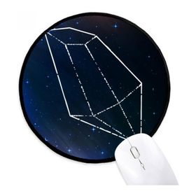 Dıythinker Mavi Yıldız Kristal Evren Gökyüzü Fantezi Yuvarlak Kaymaz Mouse Pad