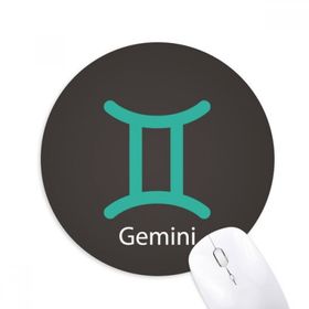 Dıythinker May June İkizler Takımyıldızı Baskılı Yuvarlak Kaymaz Kauçuk Mouse Pad