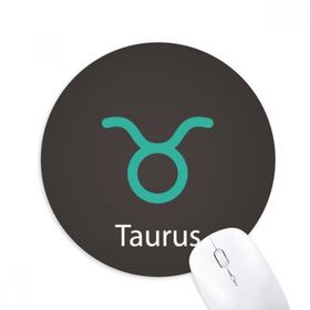 Dıythinker Mayıs Nisan Boğa Takımyıldızı Desenli Baskılı Yuvarlak Kaymaz Kauçuk Mouse Pad
