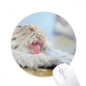 Dıythinker Maymun Organizma Hayvan Fotoğrafçılığı Baskılı Yuvarlak Kaymaz Kauçuk Mouse Pad