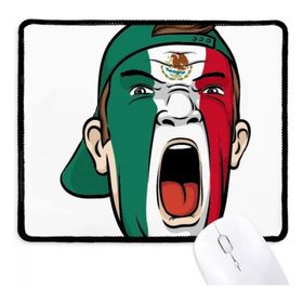 Dıythinker Meksika Bayrağı Yüz Makyaj Maskesi Çığlık Kap Kaymaz Mouse Pad