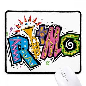 Dıythinker Meksika Kültürü Elment Birçok Renk Ritmo Slogan Kaymaz Siyah Başlıklı Kenarlar Mouse Pad