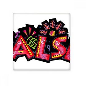 Dıythinker Meksika Kültürü Elment Pembe Salsa Sloganlı 10x10 cm Seramik Karo