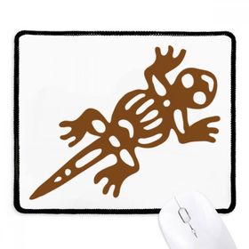 Dıythinker Meksika Totems Gecko Kertenkele Antik Medeniyet Kaymaz Siyah Başlıklı Kenarlar Mouse Pad