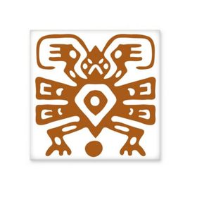 Dıythinker Meksika Totems Meksika Antik Medeniyet Seramik 10x10 cm Seramik Karo