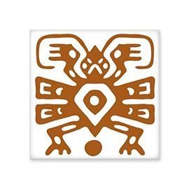 Dıythinker Meksika Totems Meksika Antik Medeniyet Seramik 10x10 cm Seramik Karo