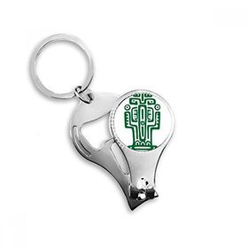 Dıythinker Meksika Totems Meksika Antik Uygarlık Çöl Kaktüs Anahtarlık