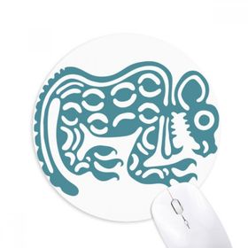 Dıythinker Meksika Totems Meksika Hayvan Antik Medeniyet Baskılı Yuvarlak Kaymaz Kauçuk Mouse Pad