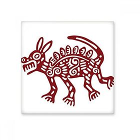 Dıythinker Meksika Totems Meksika Vahşi Hayvan Antik Medeniyet 10x10 cm Seramik Karo