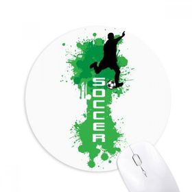 Dıythinker Metin Futbol Futbol Spor Baskılı Yuvarlak Kaymaz Kauçuk Mouse Pad