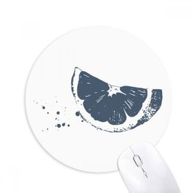Dıythinker Meyve Limon Sulu Boya İllüstrasyon Desen Baskılı Yuvarlak Kaymaz Kauçuk Mouse Pad