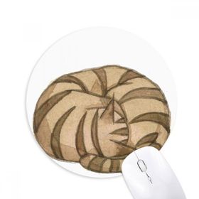 Dıythinker Miaoji Boyama Suluboya Kedi Ejderha-Li Baskılı Yuvarlak Kaymaz Kauçuk Mouse Pad