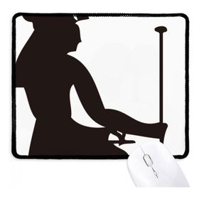 Dıythinker Mısır Firavun Asası Fresk Siluet Kaymaz Mousepad Oyunu Ofis Siyah Titched Kenarları Hediye