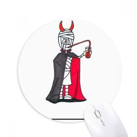 Dıythinker Mısır Mumya Cadılar Bayramı Vampir Horus Baskılı Yuvarlak Kaymaz Kauçuk Mouse Pad
