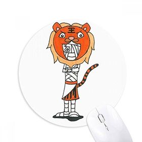 Dıythinker Mısır Mumya Horus Kaplan Şapkası Baskılı Yuvarlak Kaymaz Kauçuk Mouse Pad