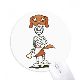 Dıythinker Mısır Mumya Horus Köpek Şapkası Baskılı Yuvarlak Kaymaz Kauçuk Mouse Pad