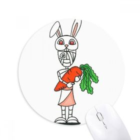 Dıythinker Mısır Mumya Horus Tavşan Şapkası Baskılı Yuvarlak Kaymaz Kauçuk Mouse Pad
