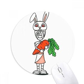 Dıythinker Mısır Mumya Horus Tavşan Şapkası Baskılı Yuvarlak Kaymaz Kauçuk Mouse Pad