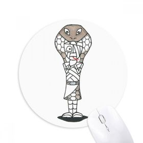 Dıythinker Mısır Mumya Horus Yılan Şapkası Baskılı Yuvarlak Kaymaz Kauçuk Mouse Pad