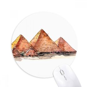 Dıythinker Mısır Piramidi Gazze Baskılı Yuvarlak Kaymaz Kauçuk Mouse Pad