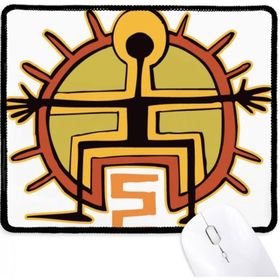 Dıythinker Mısır Şekil Güneş Totem Soyut Kaymaz Mouse Pad