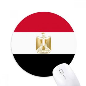 Dıythinker Mısır Ulusal Bayrak Afrika Ülke Baskılı Yuvarlak Kaymaz Kauçuk Mouse Pad