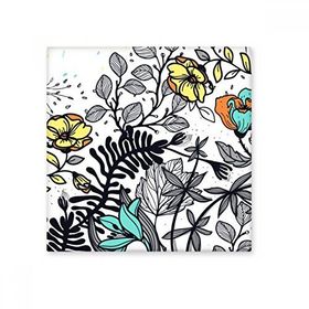 Dıythinker Modern Sanat Kamelya Çiçekleri Bitkiler Çizim Seramik Dekorasyon 10x10 cm Seramik Karo