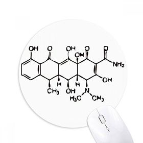 Dıythinker Moleküler Organik Kimya Atom Yapısı Baskılı Yuvarlak Kaymaz Kauçuk Mouse Pad