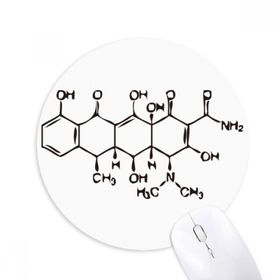 Dıythinker Moleküler Organik Kimya Atom Yapısı Baskılı Yuvarlak Kaymaz Kauçuk Mouse Pad
