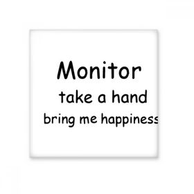 Dıythinker Monitör Take a Hand Bring Me Happiness Mezuniyet 10x10 cm Seramik Karo