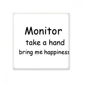 Dıythinker Monitör Take a Hand Bring Me Happiness Mezuniyet 10x10 cm Seramik Karo