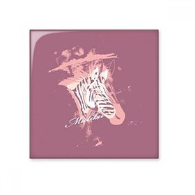 Dıythinker Mor Zebra Boyalı Hayvan 15x15 cm Seramik Karo